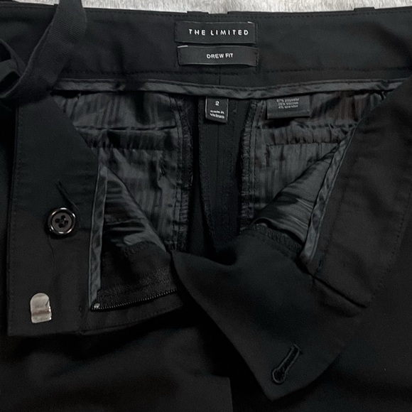 The Limited Drew Fit Low Rise Bermuda Shorts Black Cuffed Size 2 Stretch Pockets - Picture 7 of 12
